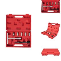 Vidaxl - Kit d'entretien pour injecteur diesel 7 pcs - Outil Entretien Moteur Diesel - Outil Réparation Injecteur - Kit Outil Injecteur Diesel