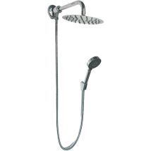 Bagnoclic - Kit set doccia deviatore con doccetta e soffione e braccio 40 cm