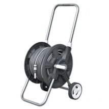 Lem Select - Kit dévidoir avec tuyau d'arrosage 1/2' white line 50 mètres