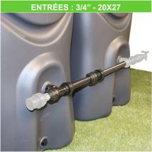 Multicuves - Kit d'extension rigide pour récupérateurs d'eau de pluie (filetage 3/4' - 20x27)