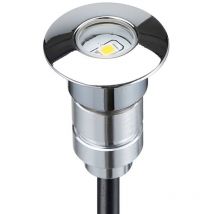 Lotto di 6 luci per scale 0,8W rgb 12V-DC Ø24x38.5mm
