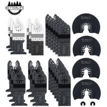 Kit di accessori per lame per sega multiutensile, accessori multiutensile oscillante da 32 pezzi Lama per sega universale per Fein Multimaster,