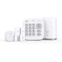 Kit di allarme domestico da 5 pezzi eufy Security, sistema di sicurezza domestico, tastierino, sensore di movimento, 2 sensori di ingresso, controllo
