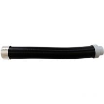 Kit di aspirazione stufe a pellet tubo DN 50 / 40 nero flessibile estensibile 150 cm canna fumaria pellet