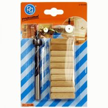 Kit di assemblaggio completo per lavori di spinatura – 10mm – 20 tasselli in legno – 68300
