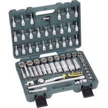 Kit di chiavi a bussola metrico 3/8 (10 mm) 61 parti Brüder Mannesmann M 2045-SL