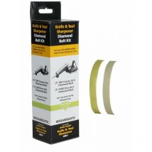 Kit di cinghie diamantate Work Sharp WSSA0002970 Kit di cinghie per affilatrice di coltelli e utensili – Abrasivi diamantati di alta qualità per