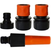 Kit di lanci d'acqua con raccordi da 25 mm e attacco per rubinetto da 26x34