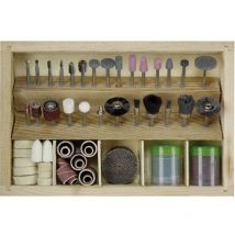 1220977 Kit di levigatura, taglio e lucidatura universale 100 pezzi ø gambo 3.2 mm 1 pz. - Basetech