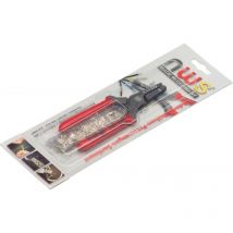 Kit di pinze a pressare 151 parti Boccola, Doppino 0.5 fino a 2.5 mm² incl. Assortimento di capicorda NWS 143-TS
