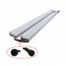 Set di 2 coperture sottili per strisce led in alluminio 33mmx99mm