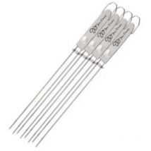 Kit di spiedini doppi in acciaio inossidabile