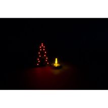 Whadda Kit De Soudage, Diy, Kit De Démarrage, Édition De Noël, Bougie Chauffe-plat Et Sapin De Noël Avec Led Clignotantes