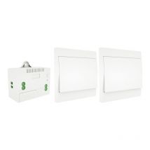 Lifcausal - Kit d'interrupteur et de récepteur sans fil 110-230 v Interrupteur auto-alimenté Télécommande d'éclairage