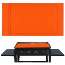 Soleil - lifcausal Tapis de cuisson 90 cm pour plancha Blackstone Housse silicone alimentaire résistante 4 saisons protégeant contre rongeurs,