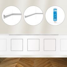 Kit diy Encadrement - Cimaise 200cm PX175 + 3 cadres PX201 + colle -