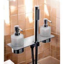 Kit doccia mensola con dispenser e presa acqua, set completo