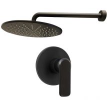 Sphera Docce E Accessori - Kit doccia Nero opaco con miscelatore mod. Aurora