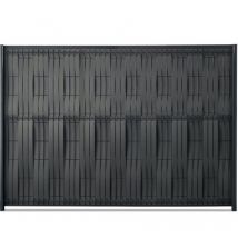 Kit d'occultation lattes composite à tresser H1m53 x L 2m50 maille 55 Gris anthracite