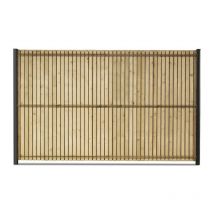 Gardenode - Kit occultation lattes bois sapin pour panneau rigide maille 55 h 1m73 l 2m50 ep 8mm