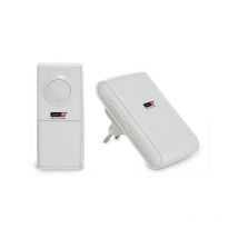 Kit Doorbell Wireless 1 Button IP55, Distancia 150M, 36 Tunes White (GH-ETE25N)