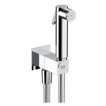 Sg Lighting - Kit douche hygiénique hydrobrosse square en laiton chromé avec raccordement eau et robinet intégré ingenius SG521 Chromé