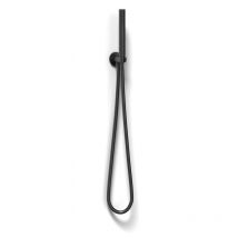 Metaform - Kit douchette et supports 1 gets rond noir mat en laiton verni mod. Set tondo black