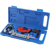 Kit d'Outils à Double évasement 10 Pièces Imperial Coupe-tubes Cuivre de Frein de Tuyau pour Tube en Cuivre Laiton Aluminium