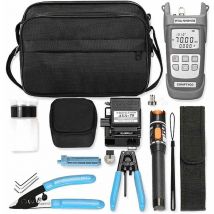 Kit d'outils de fermeture à froid à fibre optique Épisseur de fibre multifonctionnel Compteur de puissance optique Pince à fil isolée en caoutchouc