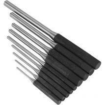 Kit d'outils professionnel de mécanicien de jeu de poinçon de goupille en acier durable de 9 pièces pour l'automobile, la réparation de montre, les