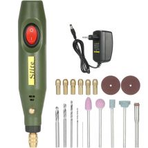 Kit utensile rotante elettrico portatile, smerigliatrice elettrica, utensile per lucidatura 18000 giri/min, con accessori multipli.