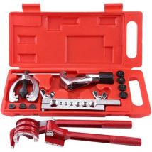 Tuserxln - Kit Dudgeonnière, 11Pcs Outil d'Évasement de Tuyaux Pipe Cutter Tube Flare Tool Outil de Pliage de Tube de Frein avec Étui de Rangement