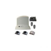 King Gates - Kit Motorisation Dynamos 24/400 - Pour Portails Coulissants Jusqu'à 400kg - Motorisation 24V - Photocellules fot 30 - Lampe led lumos-m