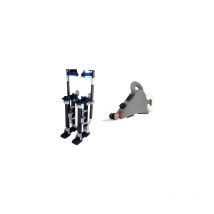 Kr Tools - Kit échasses 60 à 101 cm Magnésium + banjo de plaquiste en plastique homax