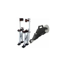 Kr Tools - Kit Échasses Aluminium Krtools De 120 À 160 Cm + Banjo Zunder Delko Tools