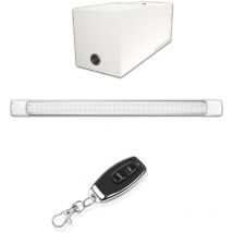 Fast Led Technology - Kit éclairage sans fil garage box cave sous sol - 1 réglette led - 1 Batterie - Télécommande porte clé - Gamme access - 1100