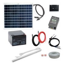 Kit éclairage solaire programmable type Abri bus 50W