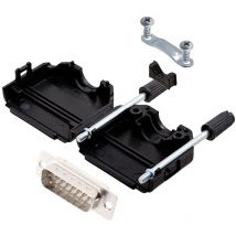 Encitech - DPPK15-BK-DBP-W-K 6355-8001-02 Kit embase sub-d mâle 180 ° Nombre de pôles: 15 fût à souder 1 pc(s) R514341
