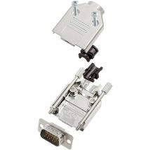 Encitech - DTPK09-M-HDP15-W-K 6355-8056-01 Kit embase sub-d mâle 180 ° Nombre de pôles: 15 fût à souder 1 pc(s)