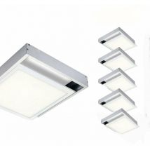 Kit en Saillie pour Dalle led Slim 60x60 - Pack de 6 / Alu Silumen