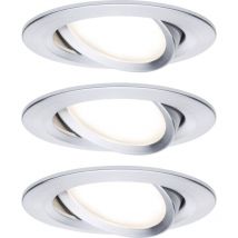 Paulmann - Luminaire à led encastrable led intégrée Coin Slim 93903 n/a 18 w aluminium (brossé) jeu de 3
