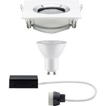 Paulmann - Nova Spot encastrable pour salle de bains jeu led GU10 7 w IP65 blanc mat, chrome