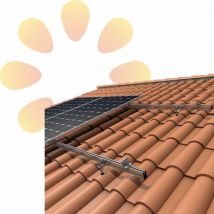 Sunfer - 01V4 Soporte para placa solar coplanar atornillado, cubierta teja