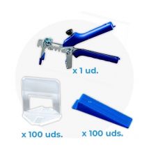 Kit Euroshrink Eurolevelling Wedge Solution (100 cales + 100 cales + pince) Joint 2 mm