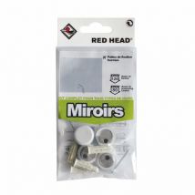 Red Head - kit tapón de expansión espejo blanco cabeza roja, Diam.6 x L.25 mm