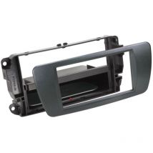 Adnauto - Kit Facade autoradio 2DIN compatible avec Seat Ibiza ap08 Avec vide poche Induction Qi Noir Azabache