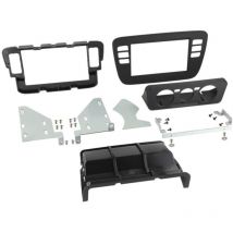 Adnauto - Kit Facade autoradio 2DIN compatible avec Seat Mii Skoda Citigo vw Up ap11 - Noir vide poche Clim manuelle