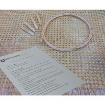 Kit fai da te per riparazione di sedie e sgabelli in paglia di vienna dimensione disponibile: kit per 2 sedute