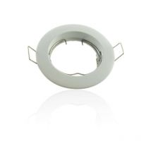 Led Spot Kit GU10 4W equivalente 35W Bianco caldo 2700K - Foratura bianca rotonda fissa 62mm SUP-6001B