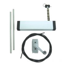 Ultraflex - Kit ferme-imposte à chaîne - Longueur : 3000 - Teinte : Noir 9005